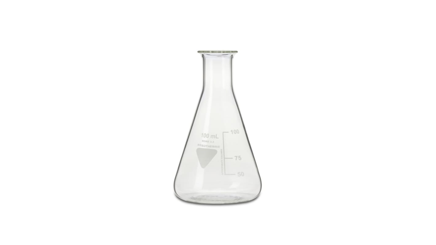 Matraz de laboratorio RS PRO, Vidrio de borosilicato, 50ml