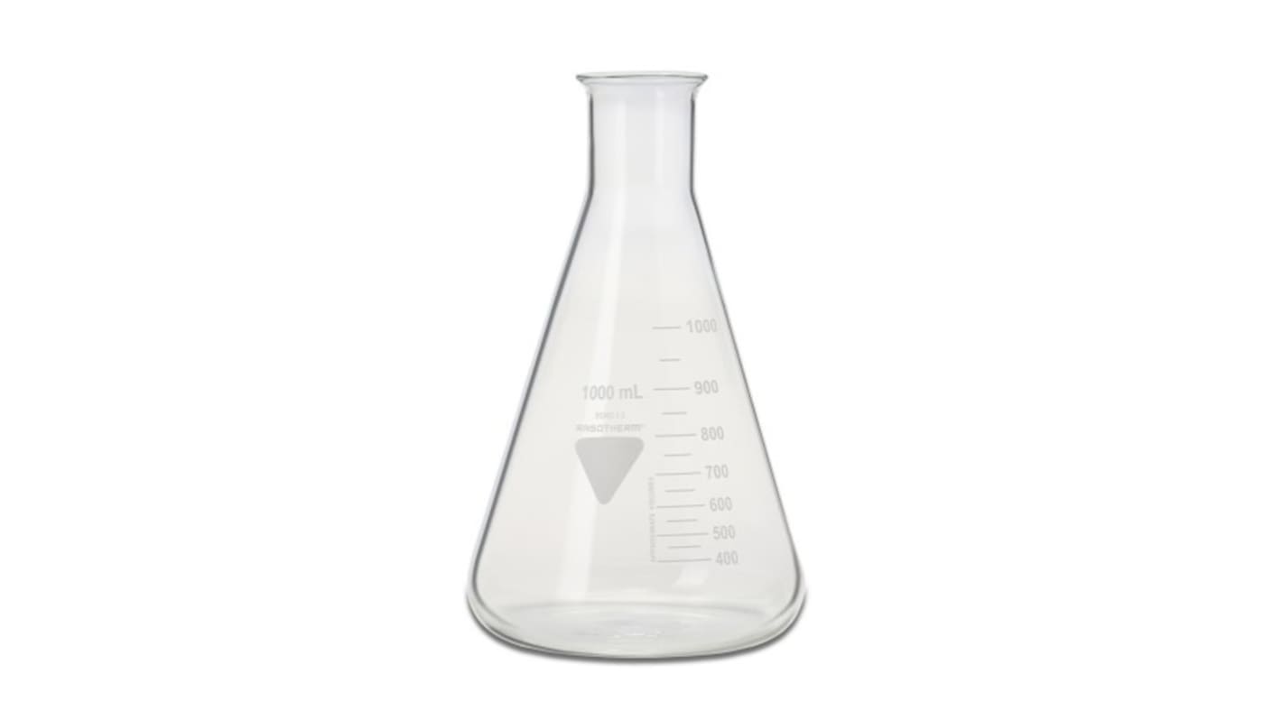 RS PRO Borosilicate Glass 50ml Laboratory Flask