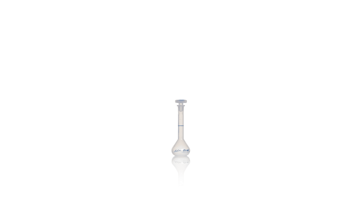 RS PRO 量瓶, 烧瓶, 25ml, PP材质, 窄口, 封口尺寸40mm