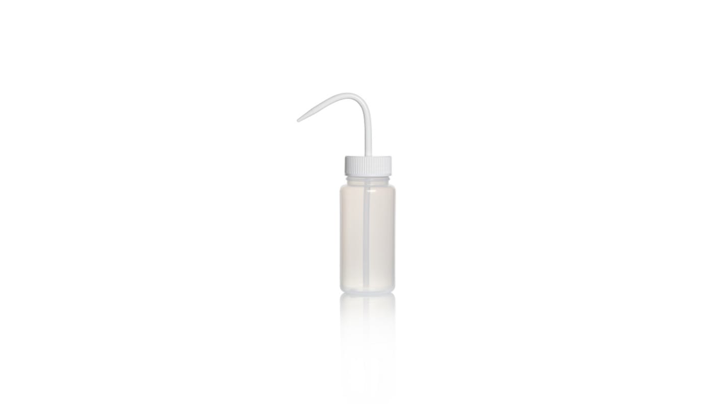 RS PRO 500ml LDPE Wide Neck Wash Bottle