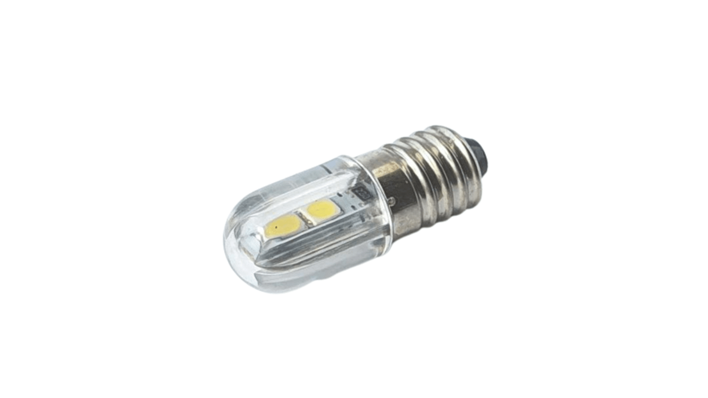 CML Innovative Technologies 2016 E10 LED Capsule Lamp 1 W(6W), 6000 → 6500K, White, Capsule shape