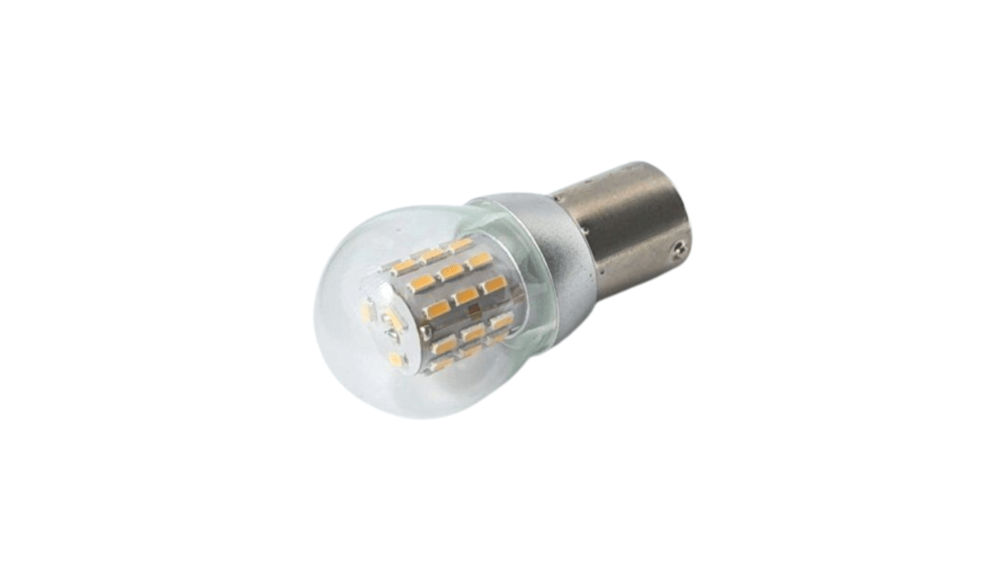 CML Innovative Technologies BA15dLED胶囊灯, 10 → 30 V 直流, 3 W, 2700 → 3000K, 暖白色, 灯泡形, 2084系列