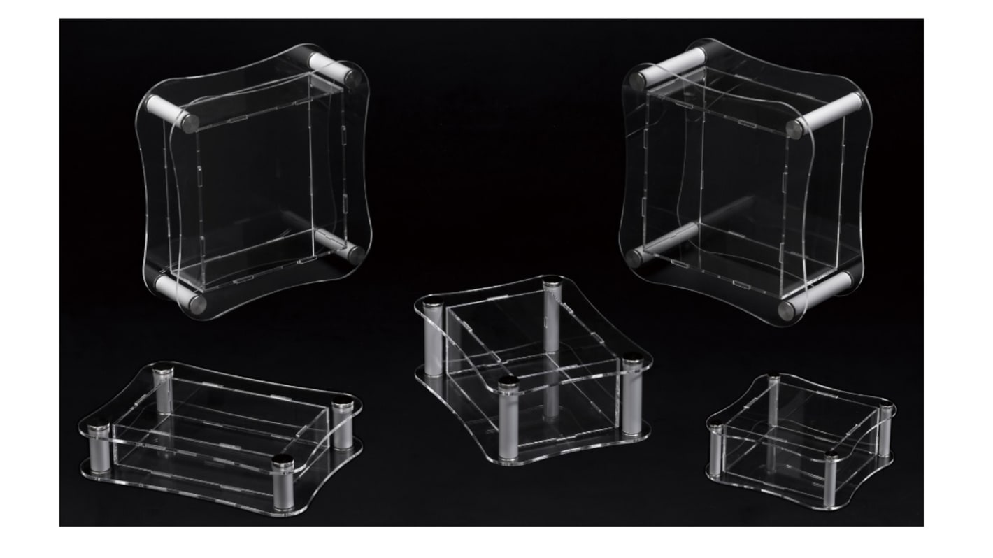 タカチ電機工業 汎用ボックス, アクリル, 77 x 165 x 225mm