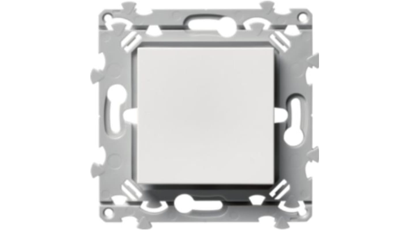 Hager 2 Way White Switch Insert Module 10A, Essensya Series