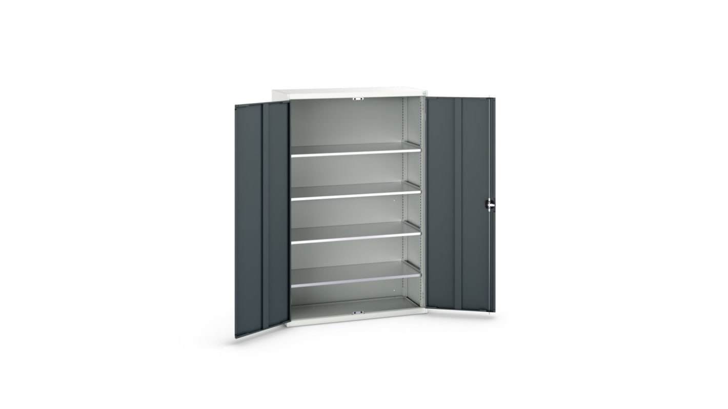 Bott 2 Door Steel Floor Standing Cupboard, 2000 x 1300 x 550mm