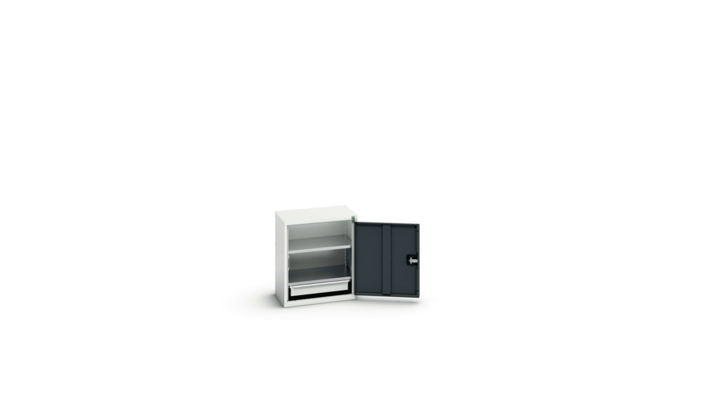 Bott 1 Door, 1 Drawer Steel Floor Standing Cupboard, 525 x 350 x 600mm