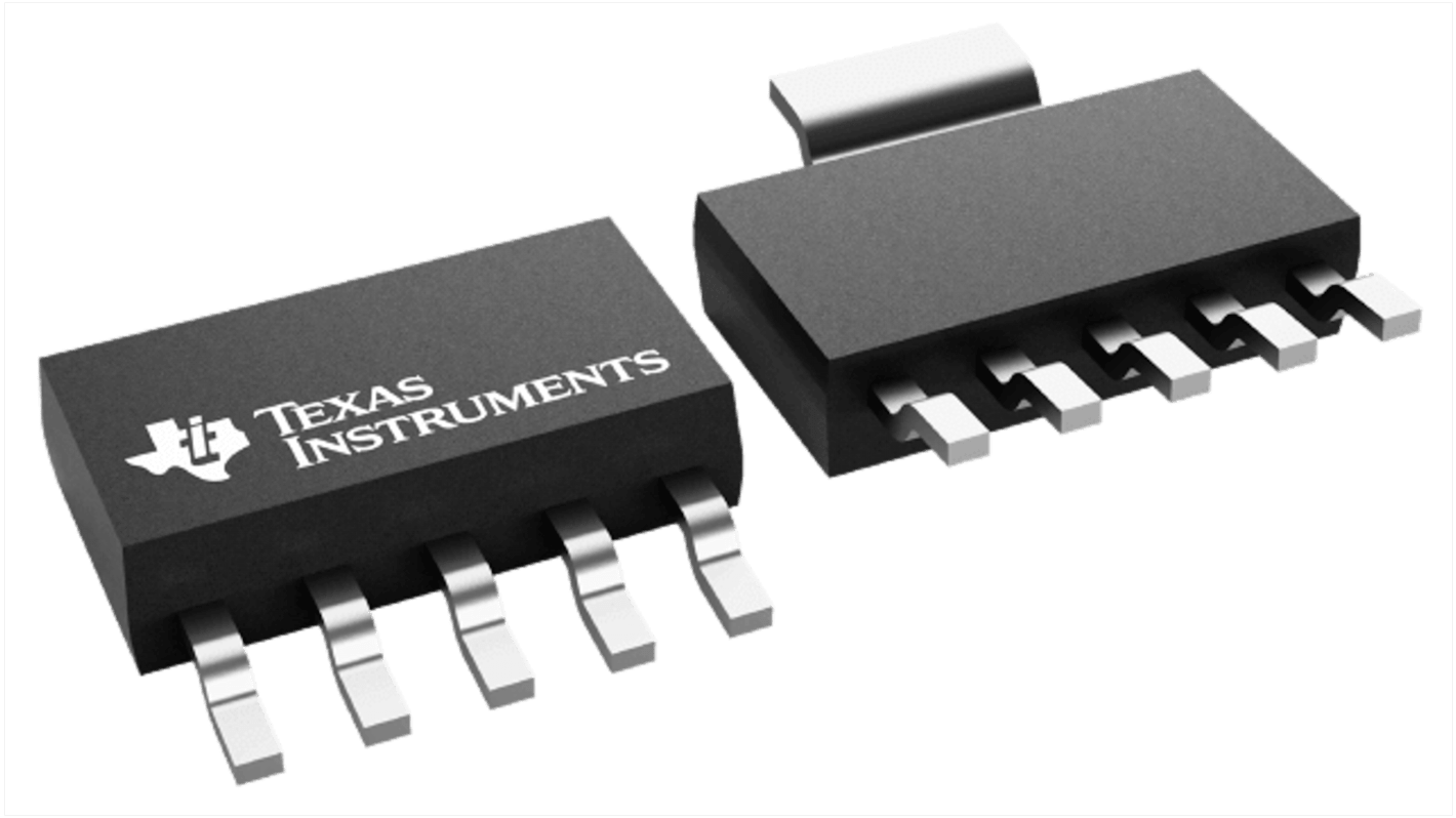 Texas Instruments LDO线性稳压芯片, 1.295 → 5.5 V输出, 1A最大输出, 单路输出