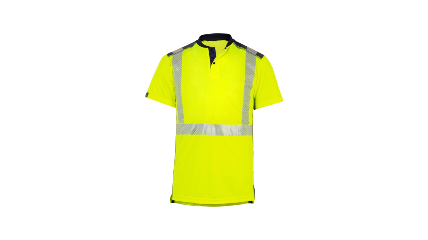 T2S Takamaka Yellow Unisex Hi Vis Polo Shirt, XXL