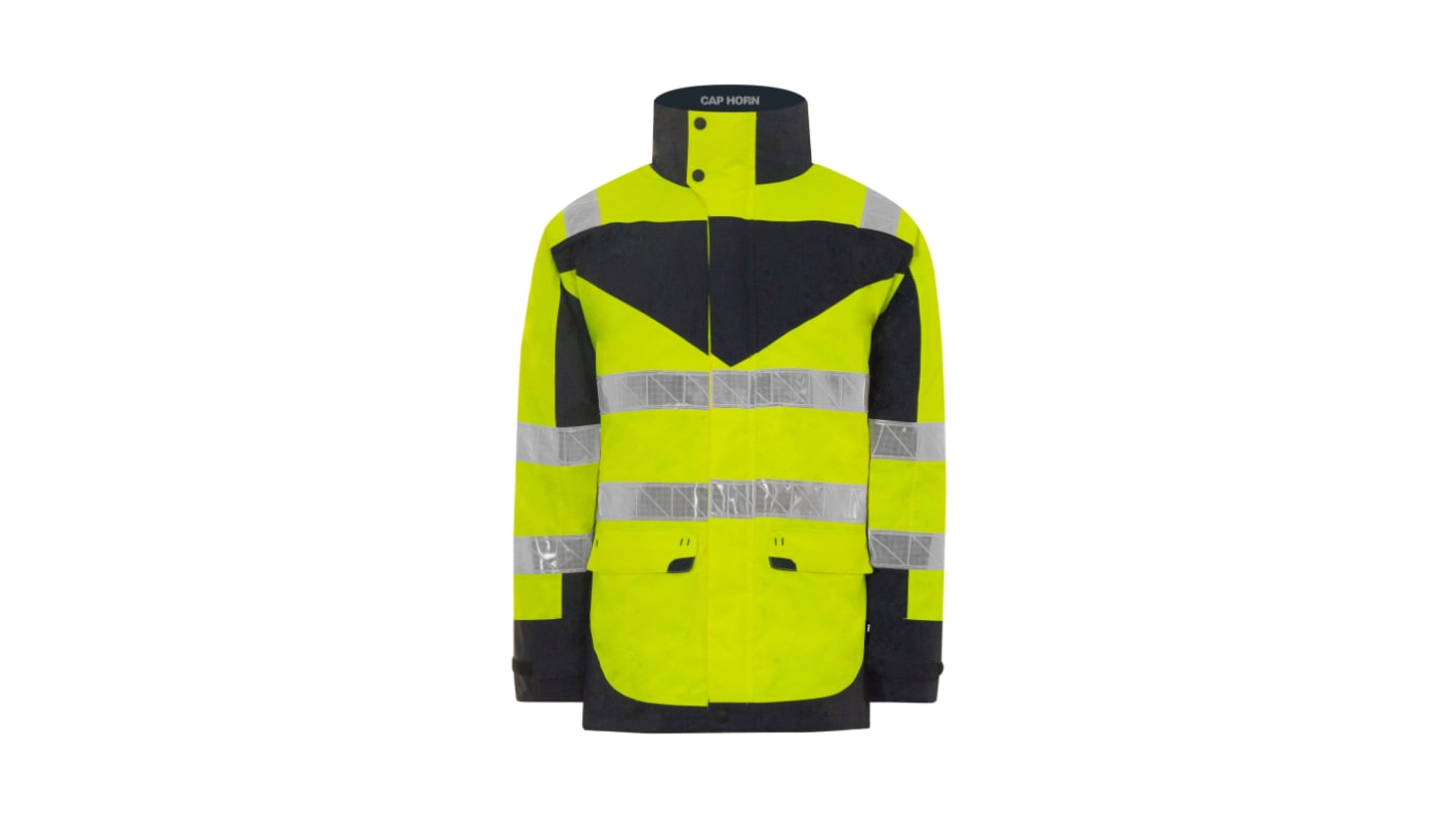 T2S Cap Horn Yellow Unisex Hi Vis Jacket, L