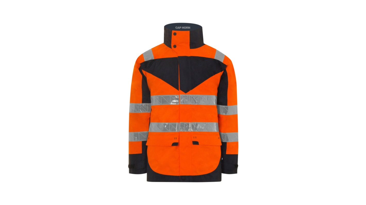 T2S Cap Horn Orange Unisex Hi Vis Jacket, S