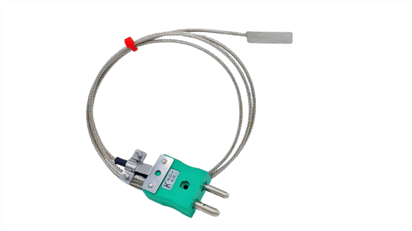 RS PRO Edelstahl Blatt-Thermoelement Typ K, Ø 13mm x 1m → +350°C