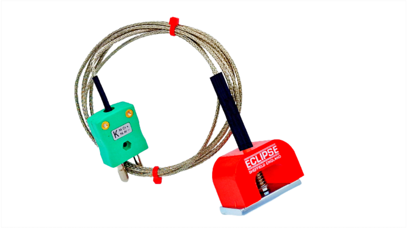 RS PRO Type K Horseshoe Magnet Thermocouple 2m Length, → +250°C