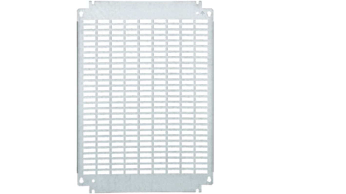 Hager Stainless Steel Perforated Mounting Plate, 343mm W, 480mm L