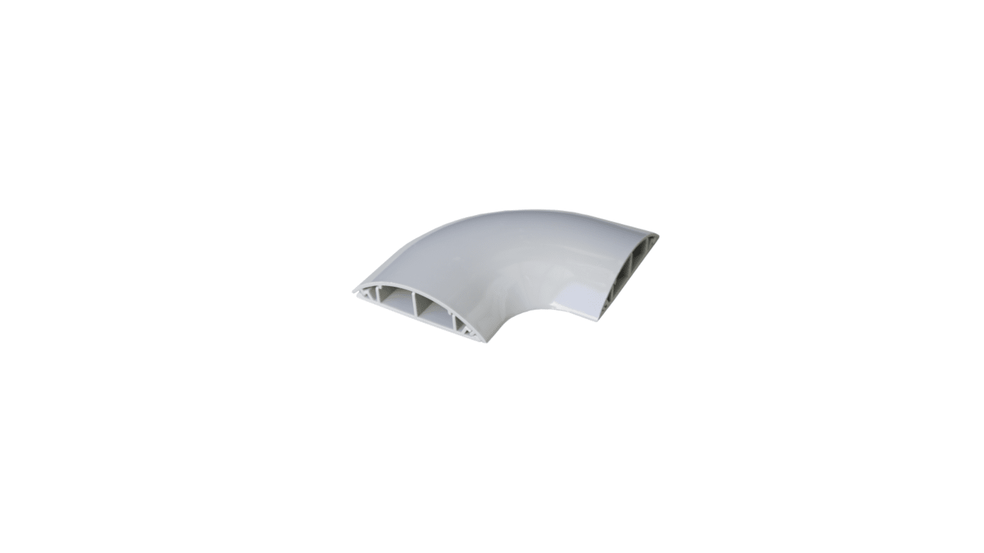RS PRO 100mm Grey Cable Cover in PVC, 17 x 10mm Inside dia.