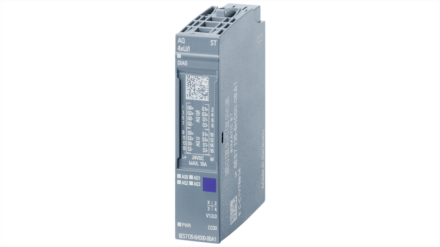 Siemens 6AG213 Series Analogue Output Module for Use with ET 200SP, Analogue