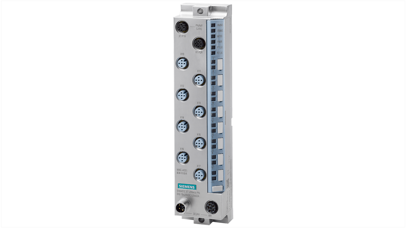 Moduł cyfrowych wejść/wyjść Siemens Złącze we/wy 6ES714 Cyfrowe ET 200eco PN 6ES71436BH000BB0 200 x 45 x 48 mm