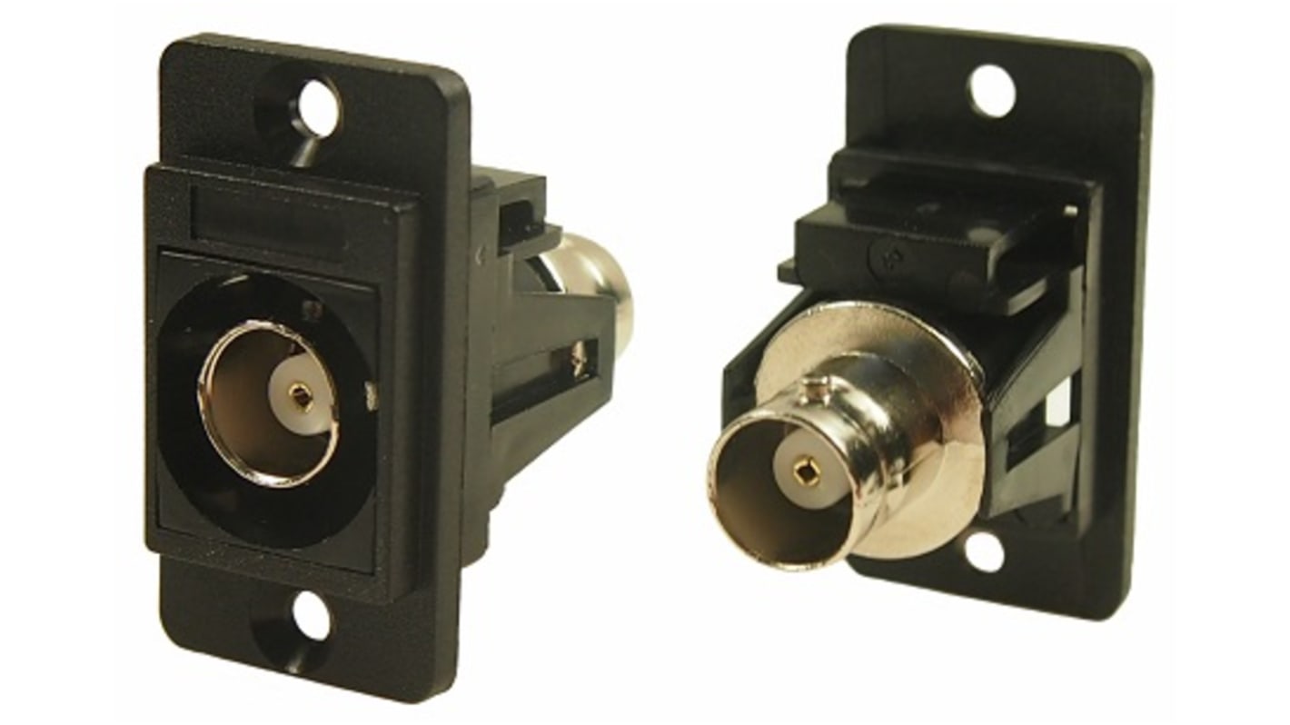 RS PRO, Jack Panel Mount BNC Connector, 50Ω, Cable Termination, Straight Body