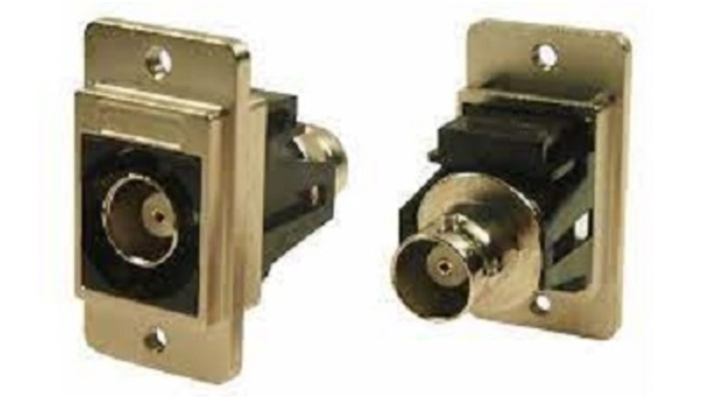 RS PRO, Jack Panel Mount BNC Connector, 50Ω, Cable Termination, Straight Body