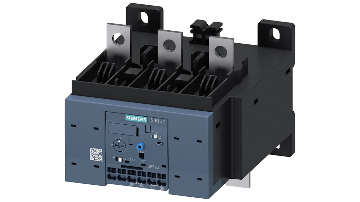 Siemens 3RB Overload Relay 1NC/1NO, 200 A F.L.C, 4 A Contact Rating, 200 kW, 3P, SIRIUS