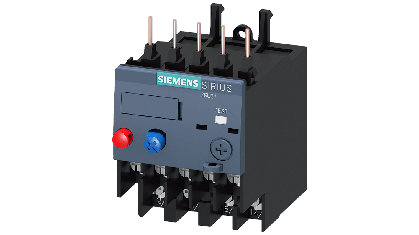 Siemens 3RB Overload Relay 1NC/1NO, 0.4 A F.L.C, 4 A Contact Rating, 0.18 kW, 3P, SIRIUS