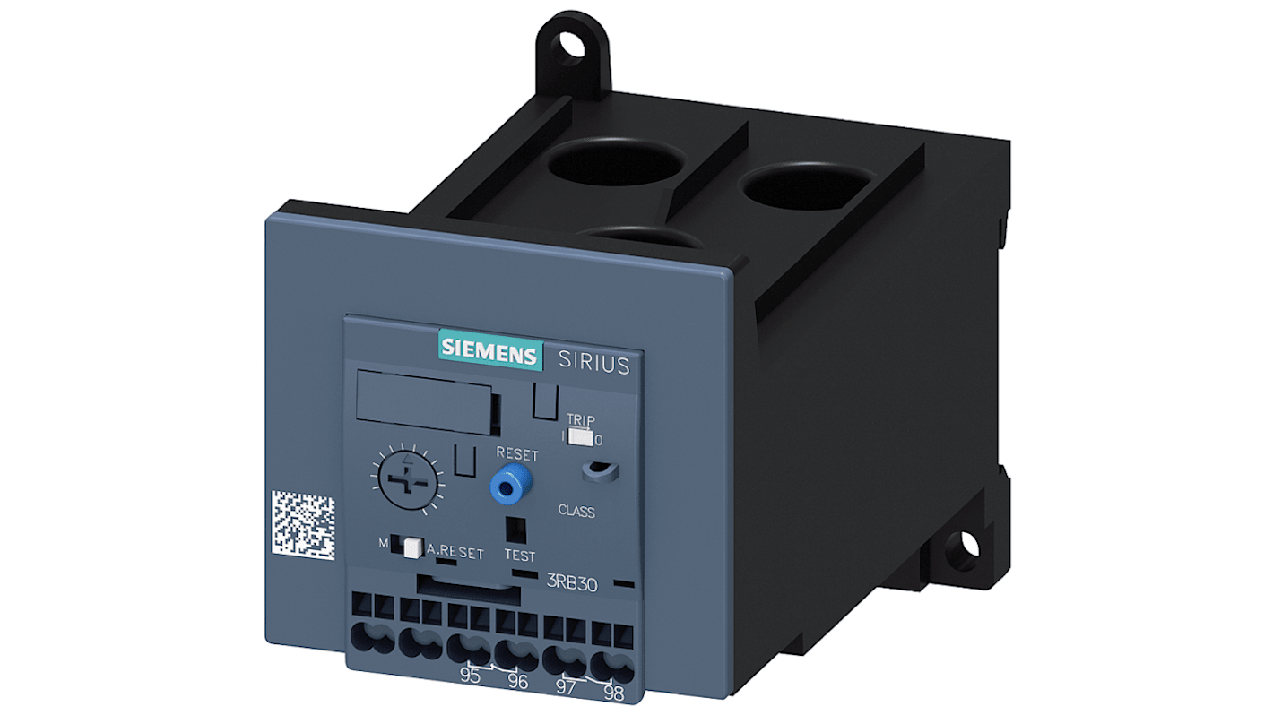 Siemens 3RB Overload Relay 1NC/1NO, 50 A F.L.C, 4 A Contact Rating, 45 kW, 3P, SIRIUS