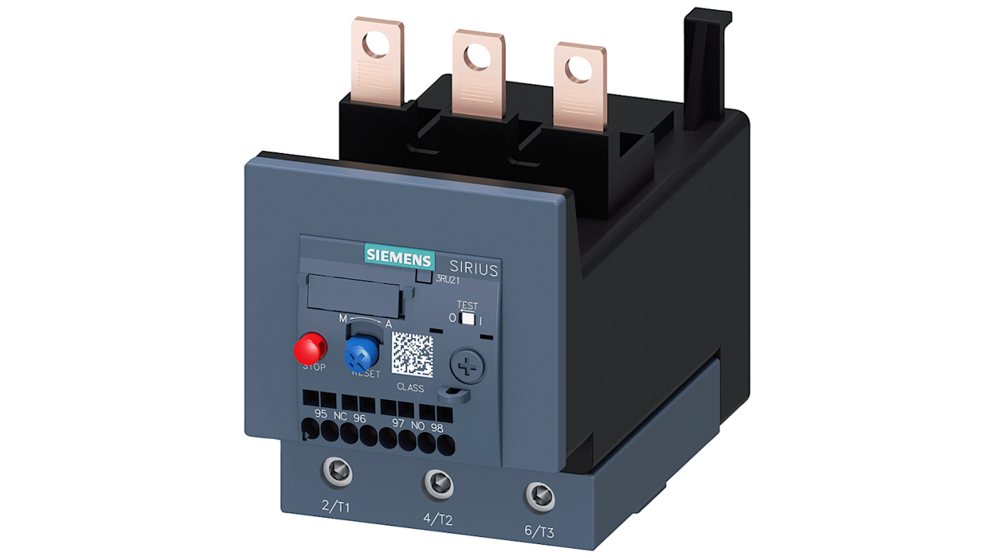 Siemens 3RB Overload Relay 1NC/1NO, 80 A F.L.C, 4 A Contact Rating, 75 kW, 3P, SIRIUS