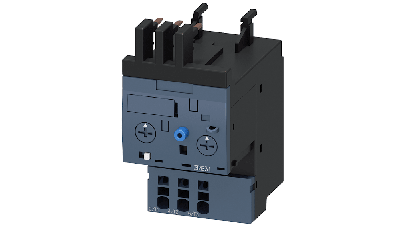 Siemens Overload Relay 1NC/1NO, 1.25 A F.L.C, 4 A Contact Rating, 0.75 kW, 3P, SIRIUS 3RB