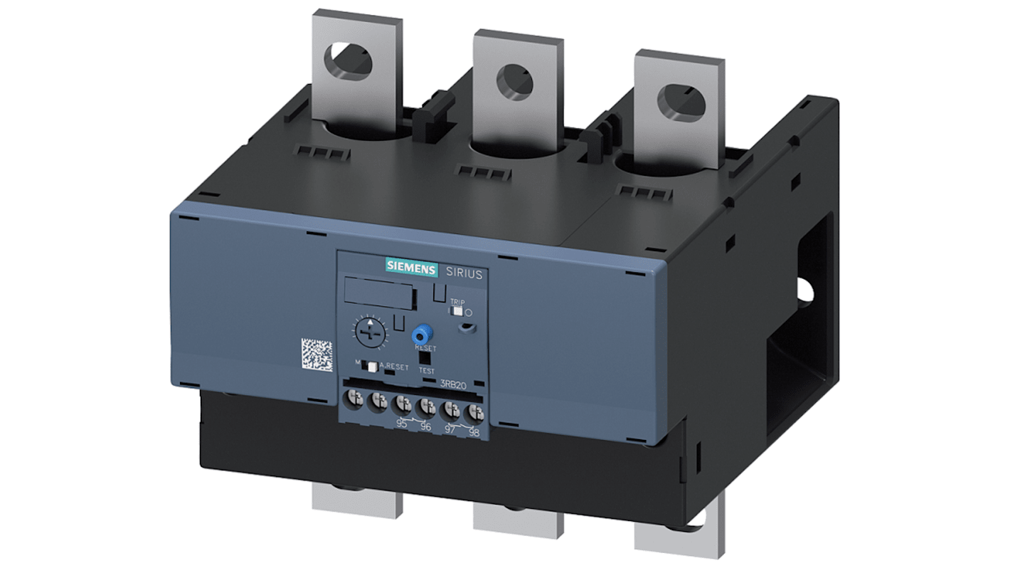 Siemens SIRIUS 3RU2 Thermal Overload Relay 1NC/1NO, 0.16 A F.L.C, 3 A Contact Rating, 0.06 kW, 3P, SIRIUS