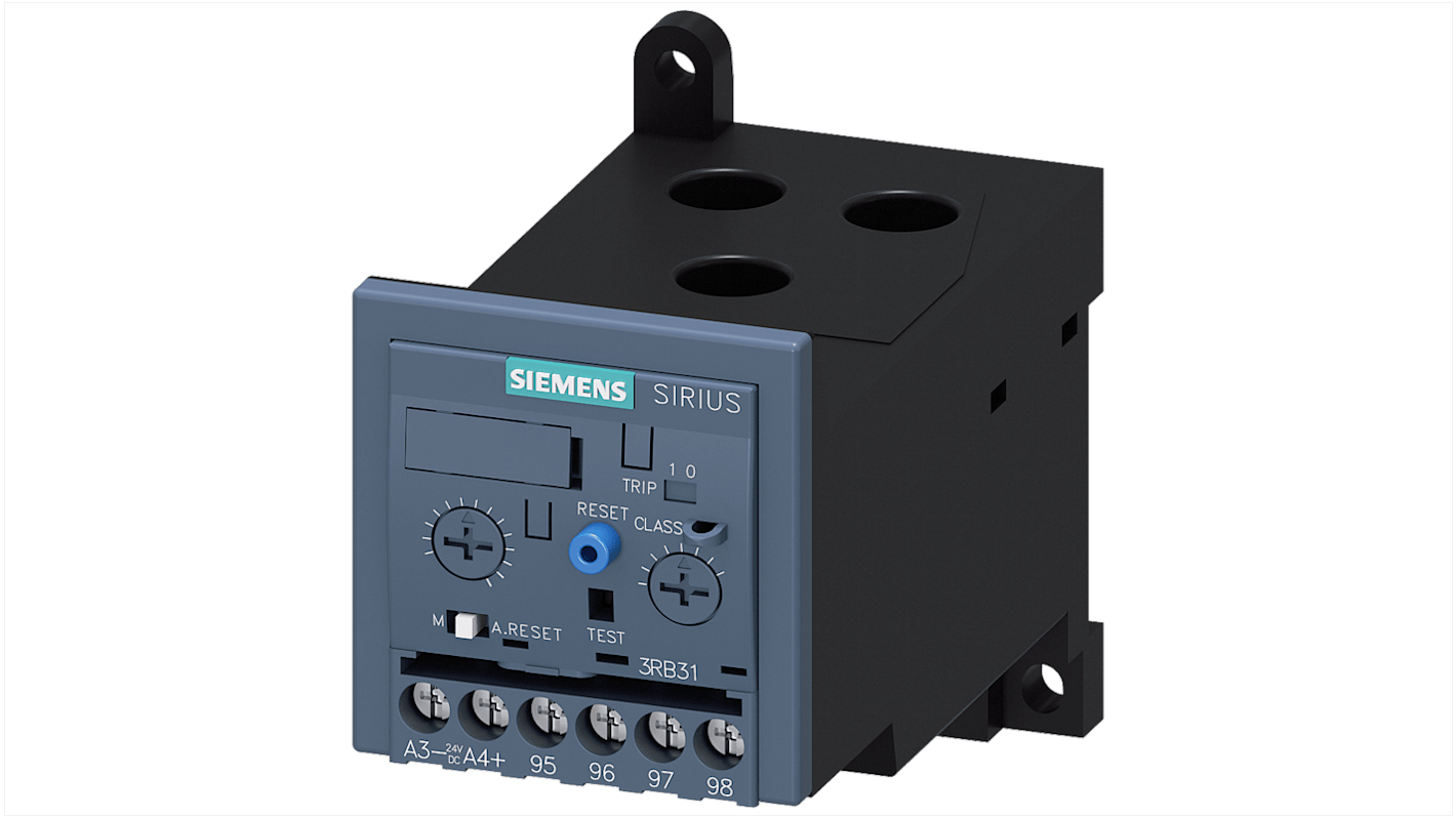Siemens SIRIUS 3RU2 Thermal Overload Relay 1NC/1NO, 0.25 A F.L.C, 3 A Contact Rating, 0.12 kW, 3P, SIRIUS