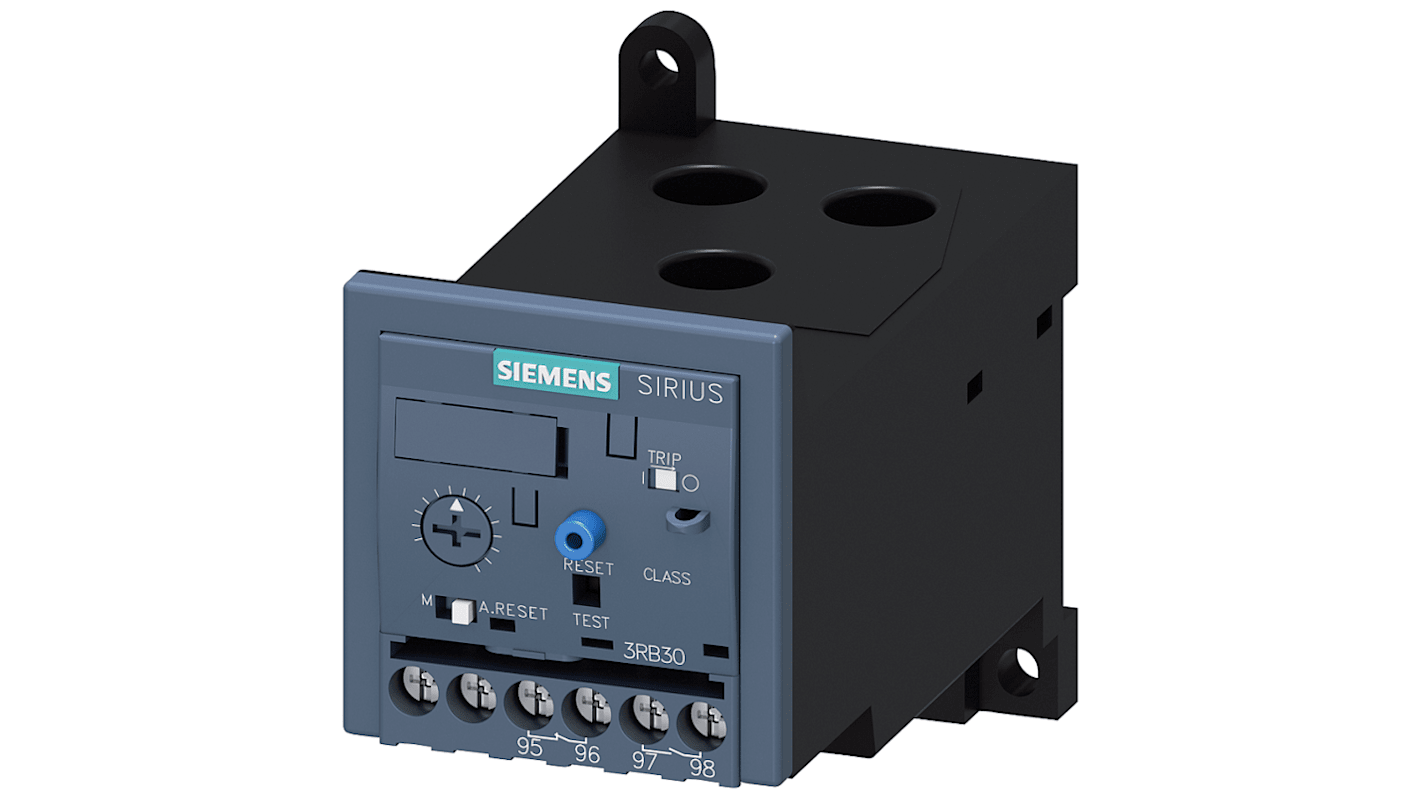 Siemens SIRIUS 3RU2 Thermal Overload Relay 1NC/1NO, 45 A F.L.C, 3 A Contact Rating, 37 kW, 3P, SIRIUS