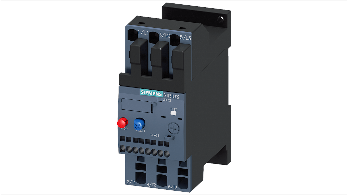Siemens SIRIUS 3RU2 Thermal Overload Relay 1NC/1NO, 50 A F.L.C, 3 A Contact Rating, 45 kW, 3P, SIRIUS