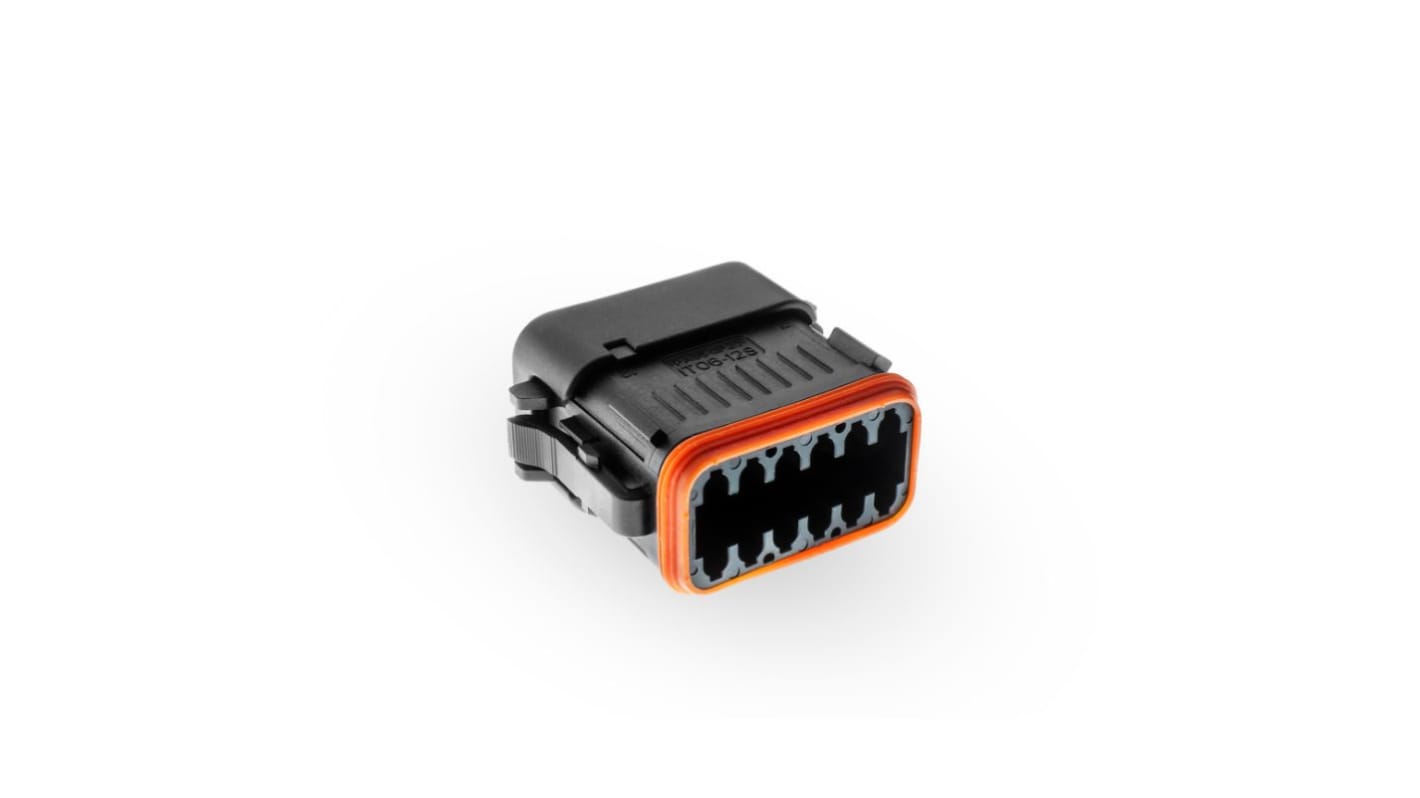 Conector de automoción ITT Cannon Macho de 12 vías en 2 filas, 13A