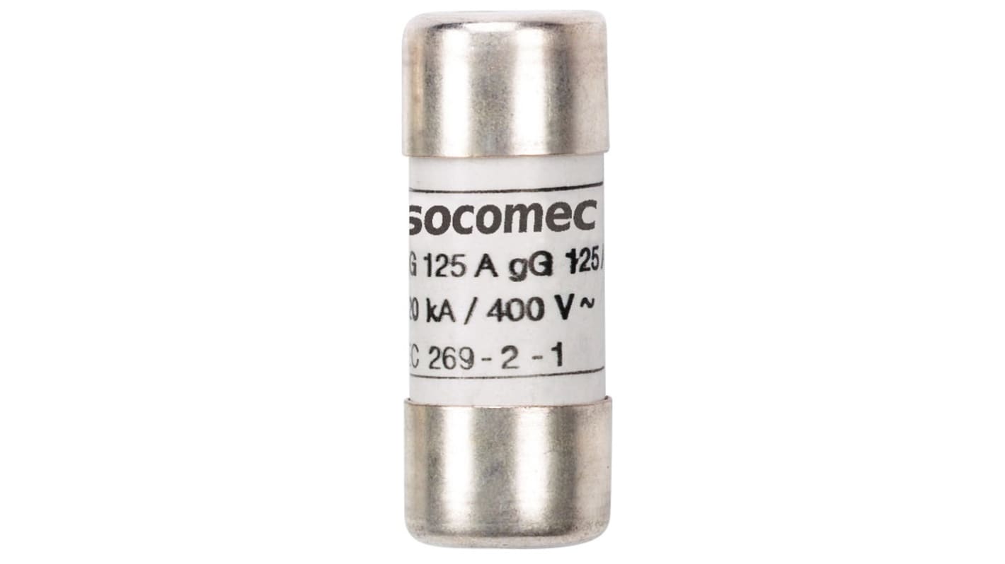 Socomec 40A Cartridge Fuse, 22.2 x 58mm