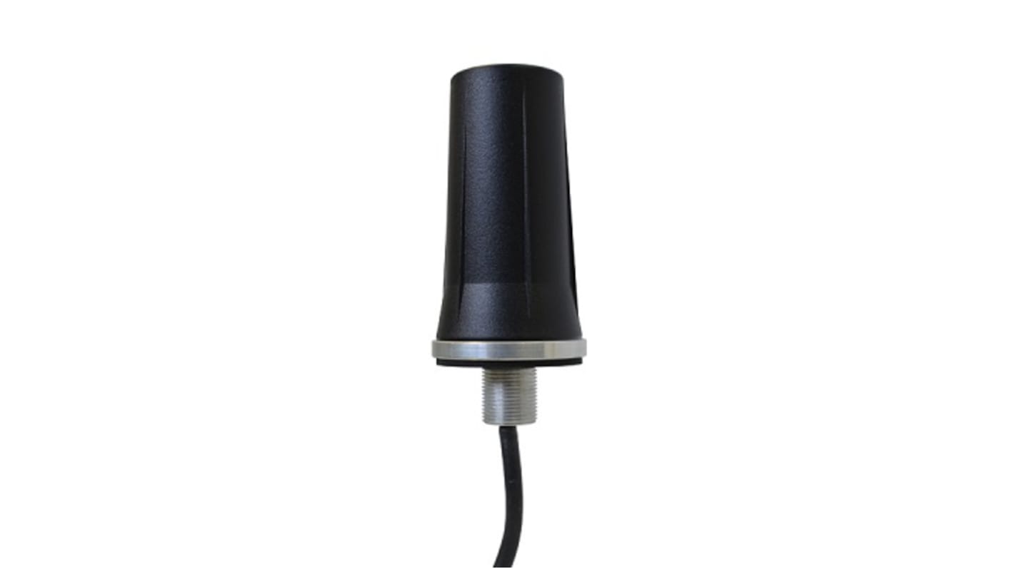 Omnidirezionale Antenna multibanda Mobilemark RM-WLF-3C-BLK-12 Foro passante/bullonato Compatta, Esterno Maschio SMA