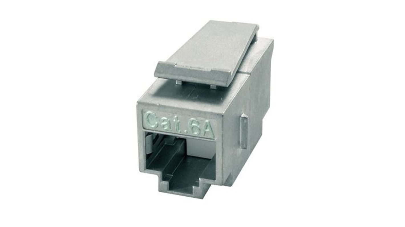 Telegartner Single-Port RJ11, RJ12, RJ45 Ethernet Coupler, Cat6a, Shielded