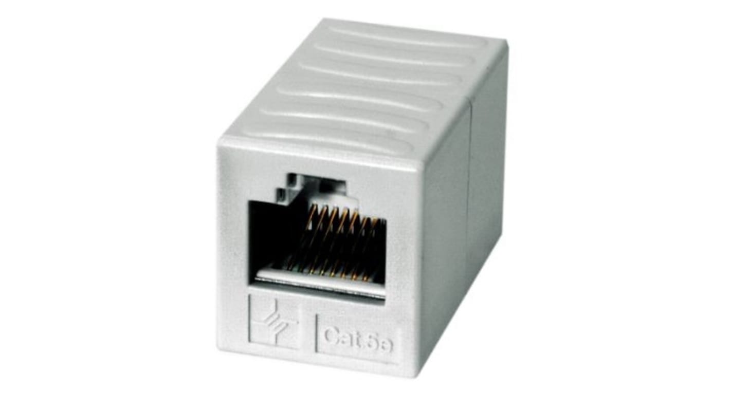 Telegartner Single-Port RJ11, RJ12, RJ45 Ethernet Coupler, Cat6a, Shielded