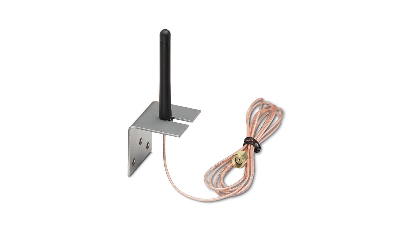 Antenna WiFi esterna Phoenix Contact, Wi-Fi, ISM, Maschio SMA Maschio