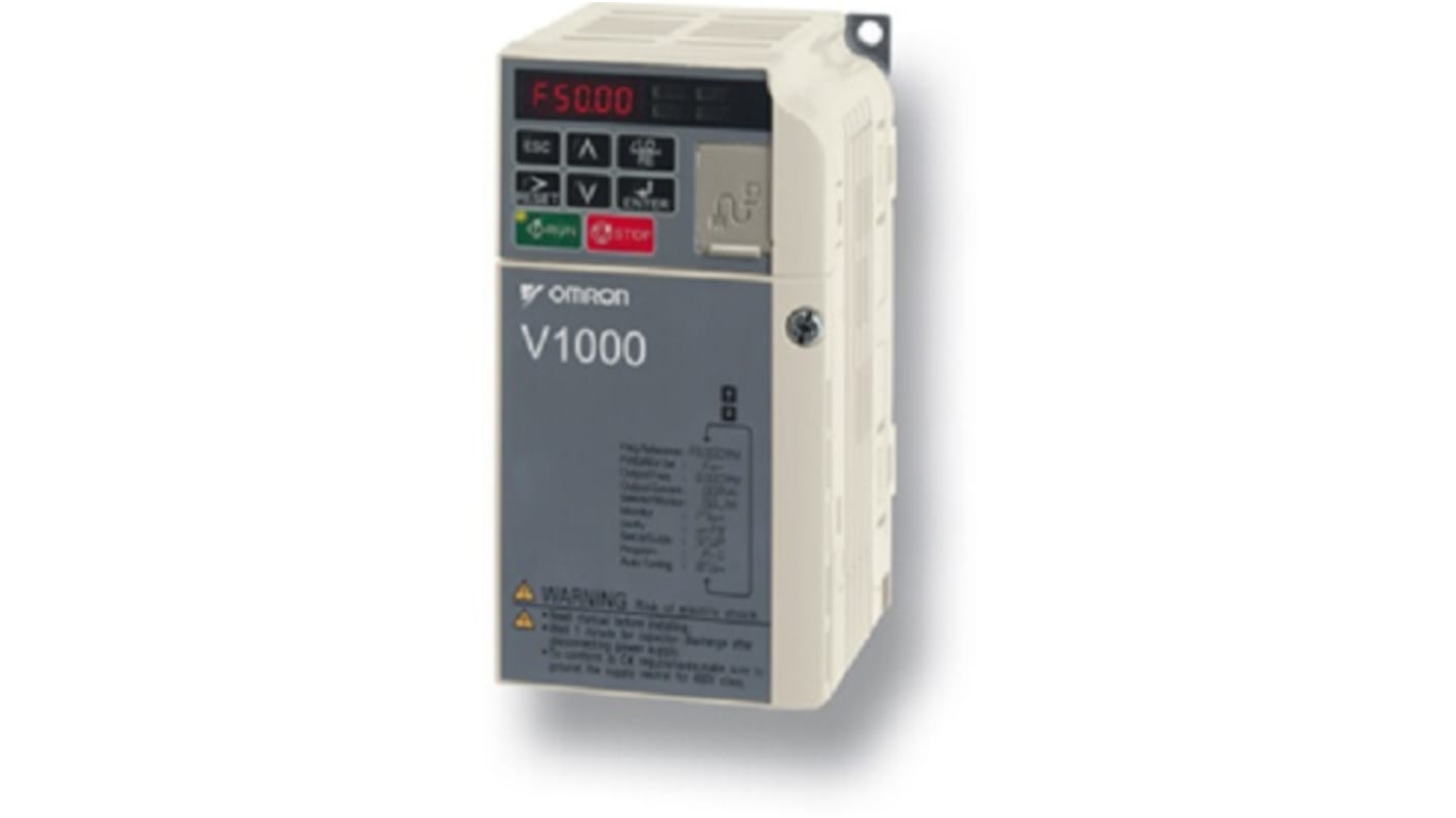 Variateur de fréquence Omron CIMR, 0,4 kW 400 V 3 phases, 400Hz