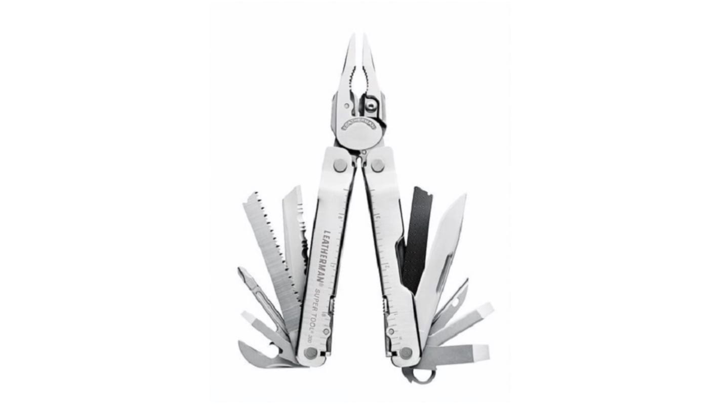 Leatherman Multifunktions-Werkzeug, Edelstahl Klinge / Edelstahl Griff, Länge 177,8 mm, 272,15g