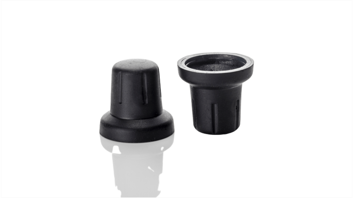 Sifam TPE/PP エンコーダ ノブ, 6mm, D字型軸 直径:17mm, ソフト・タッチ・エンコーダ