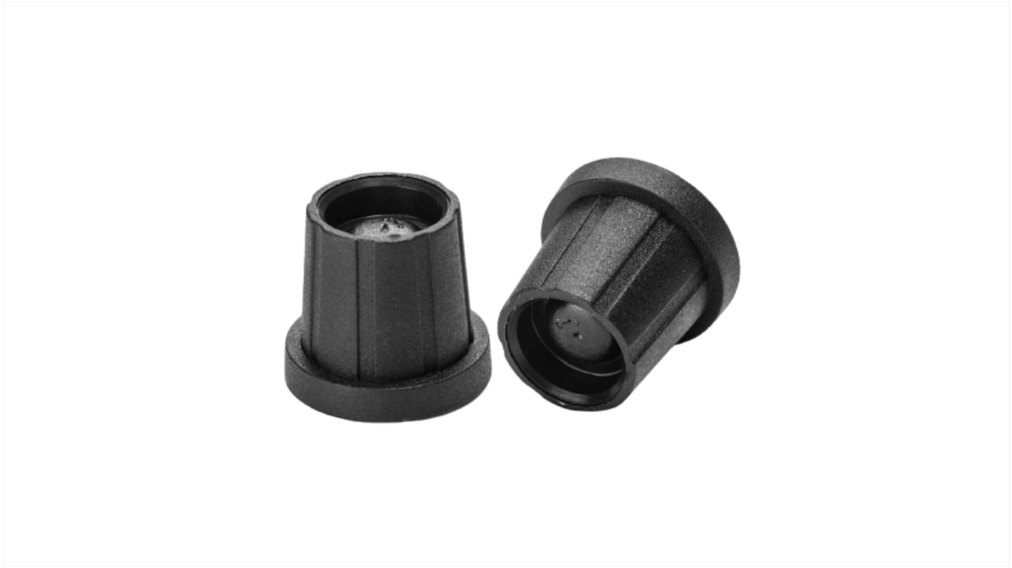 Sifam ナイロン ノブ, 14mm, スプライン軸 直径:18.5mm, プッシュオンノブ
