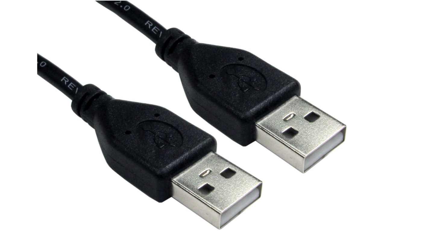 RS PRO USB 2.0 Cable, Male USB A to Male USB A  Cable, 3m