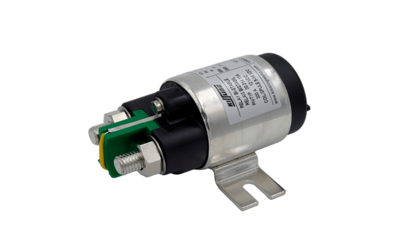 TE Connectivity Flange Mount Power Relay, 12V dc Coil, SPST