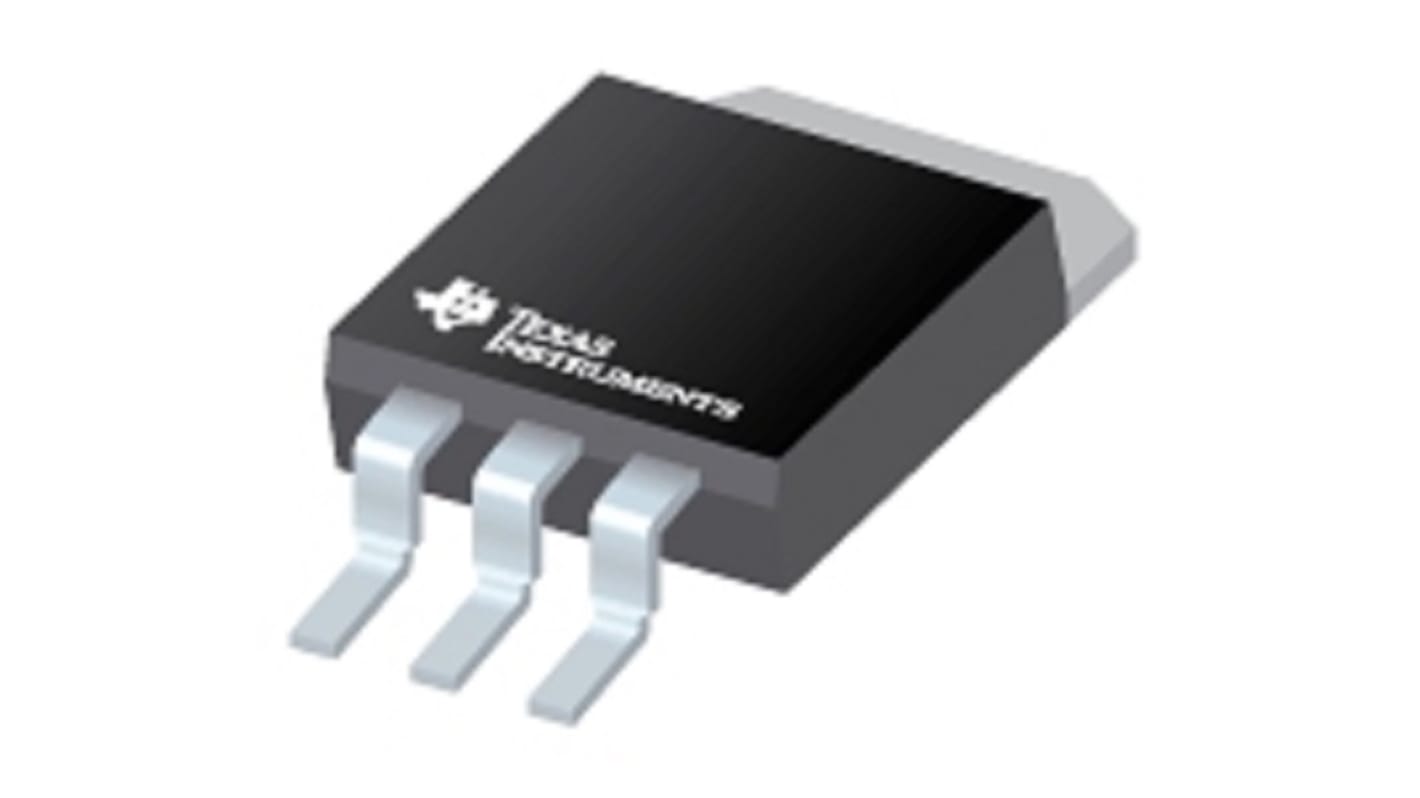 N-Channel MOSFET, 200 A, 100 V D2PAK Texas Instruments CSD19532KTT