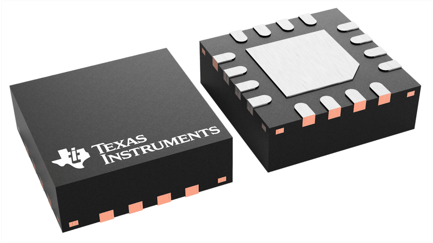 DAC DAC53608RTET, 8, 10 bit-, 55.55ksps, 1%FSR, Seriale (I2C), 16-Pin, WQFN