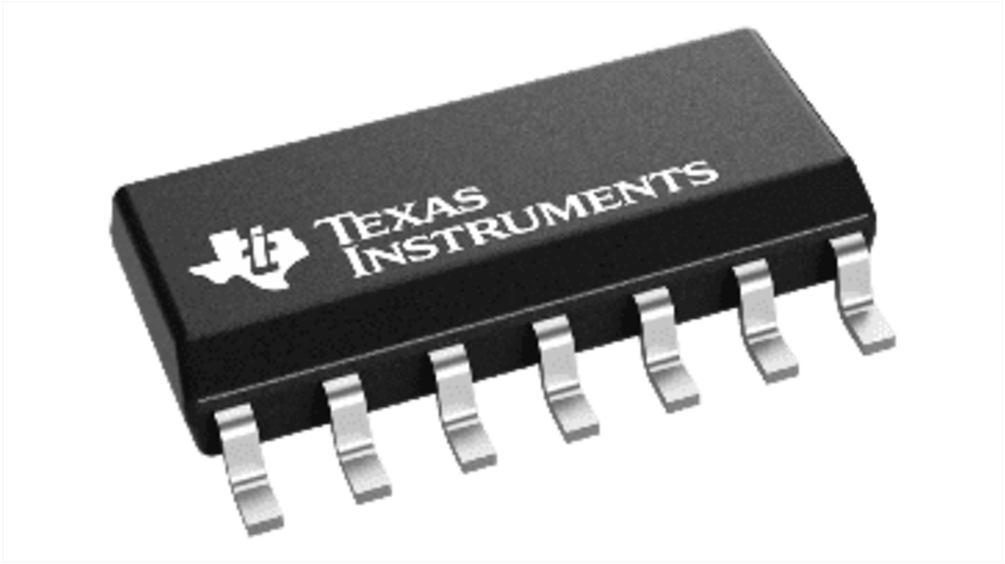 Comparador LM239AD CMOS, MOS, colector abierto, TTL 1.3μs 4-Canales, 36 V 14-Pines SOIC