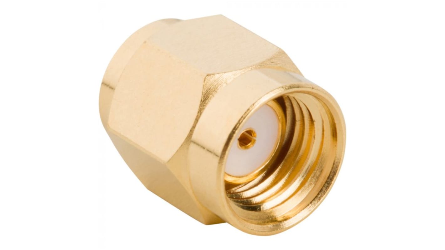 Amphenol RF Plug Cable Mount SMA Connector, 50Ω, Threaded Termination, Straight Body