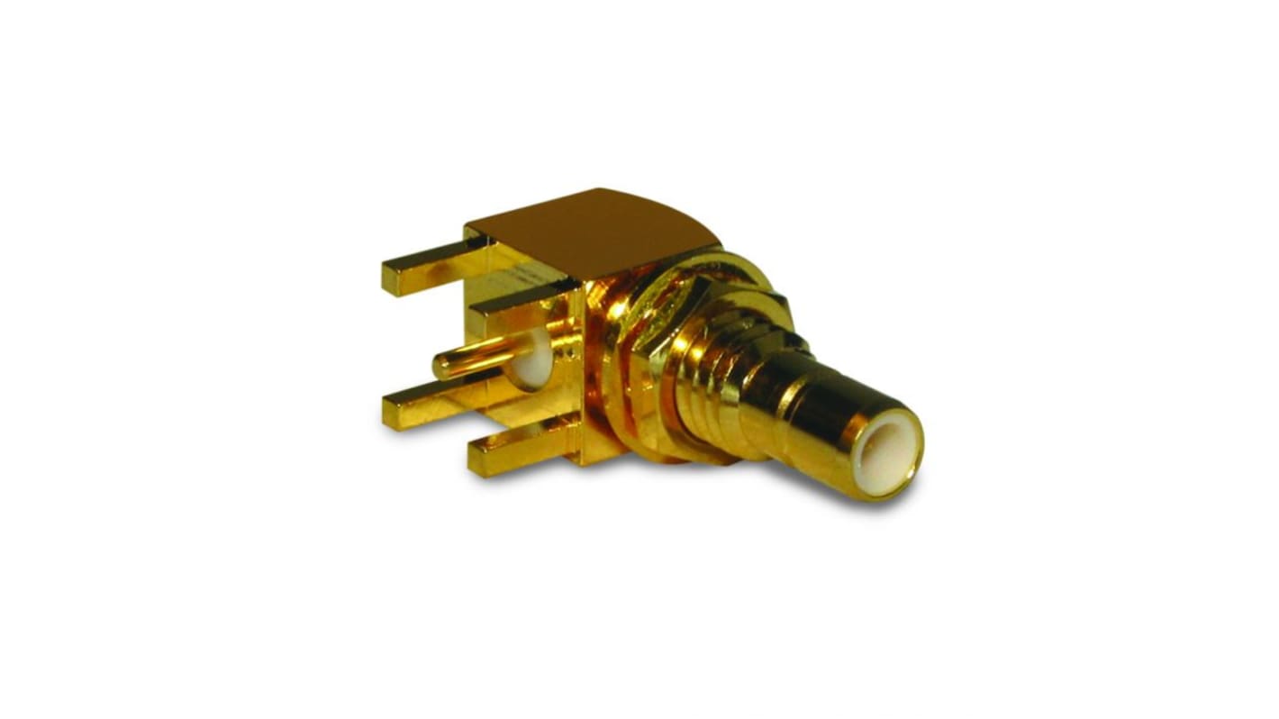 Connettore RF Angolo destro Amphenol RF, Femmina, Pannello