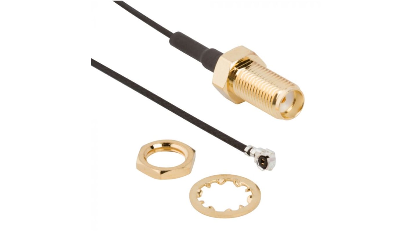 Amphenol RF Male AMC to SMA, 1.13 mm Coaxial, Terminated50 Ω