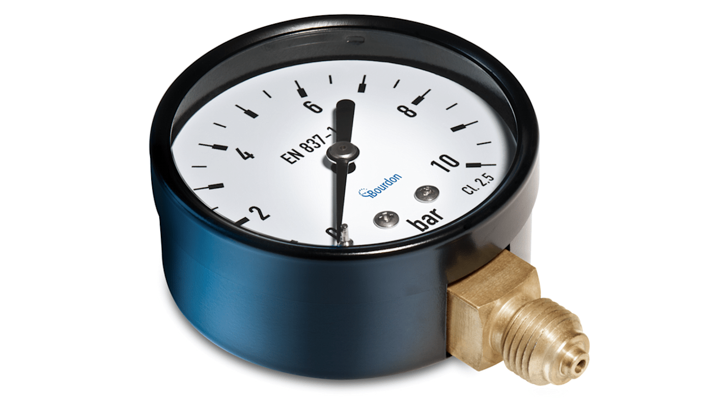 Bourdon G 1/4 Analogue Pressure Gauge 16bar Bottom Entry, MAT3-D20.B24, 0bar min.